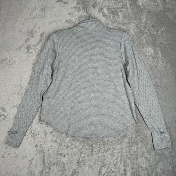 Nike Shirt Womens Large Gray Dri-fit Mock Neck Sweatshirt Casual Running Neutral - Picture 4 of 9